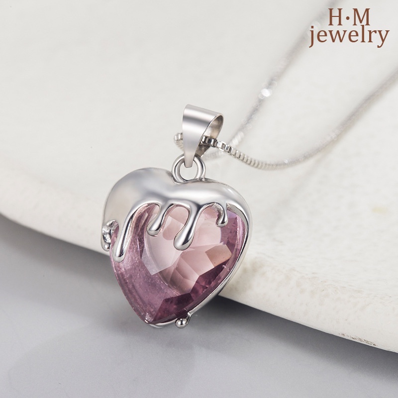 Kalung Rantai Klavikula Bentuk Hati Strawberry Untuk Anak Perempuan 2022