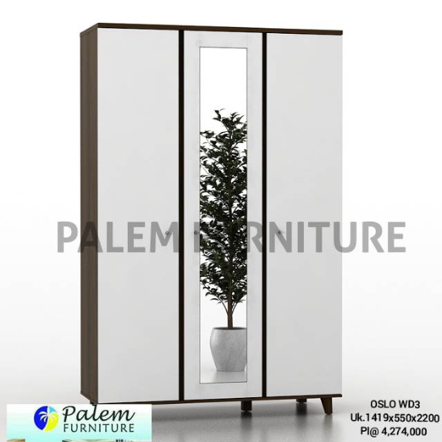 LEMARI PAKAIAN 3 PINTU PRO DESIGN