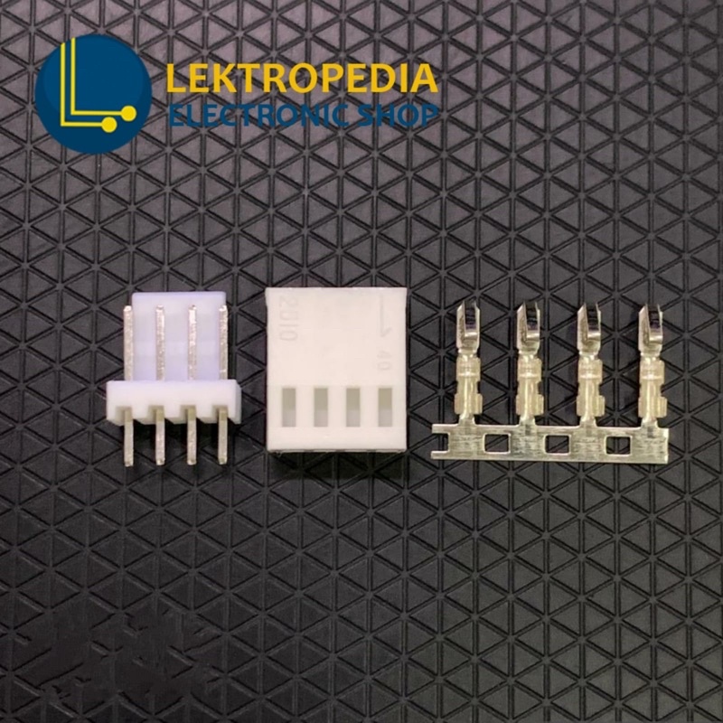 Soket Molex 4p Konektor 4pin 4 p pin Socket Connector Molek kaki