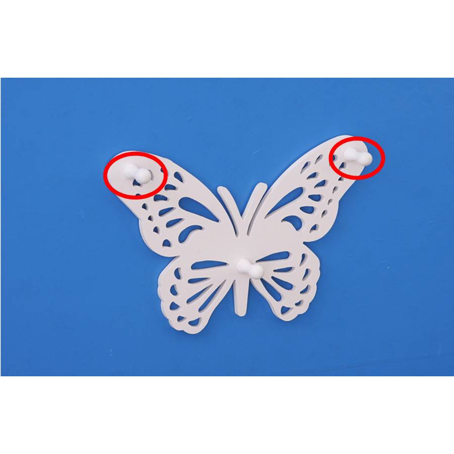 Simple Butterfly Hanger Rack / Rak Dinding Kupu Gantung