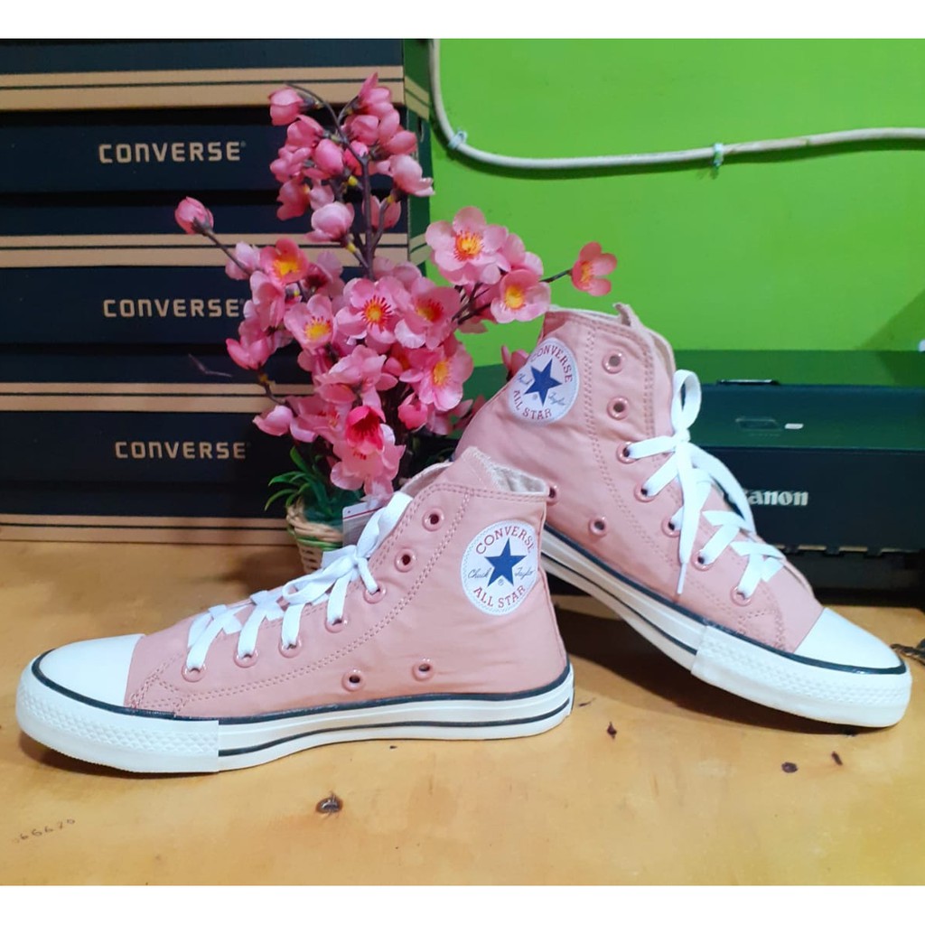 PUSAT JUAL SEPATU CONVERS ALLSTAR LADIES (CEWEK) CHUKY TAYLOR II GRADE INDO WARNA PINK TINGGI MUR