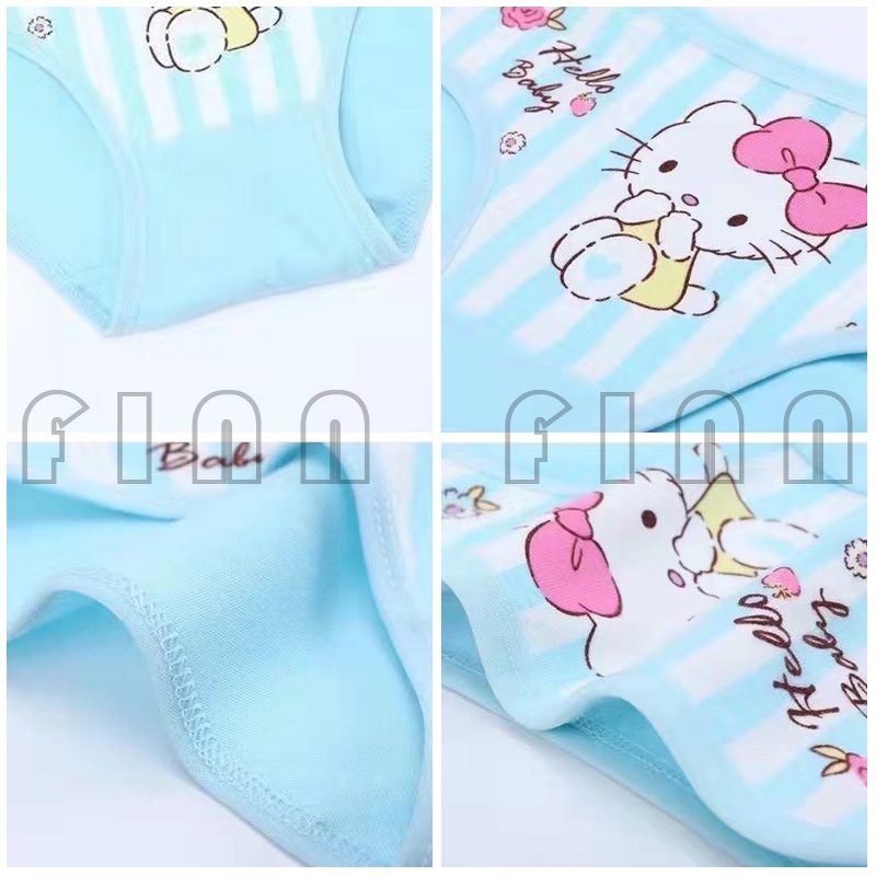 [COD]  Celana Dalam Anak Perempuan Segiitiga Motif Hello Kitty Bahan Katun - CD Anak Murah