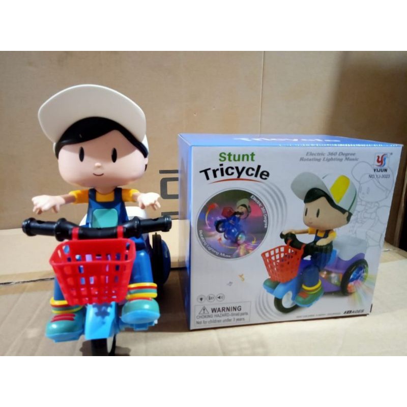 Mainan Anak Stunt Tricycle Dynamic Lighting  Boy