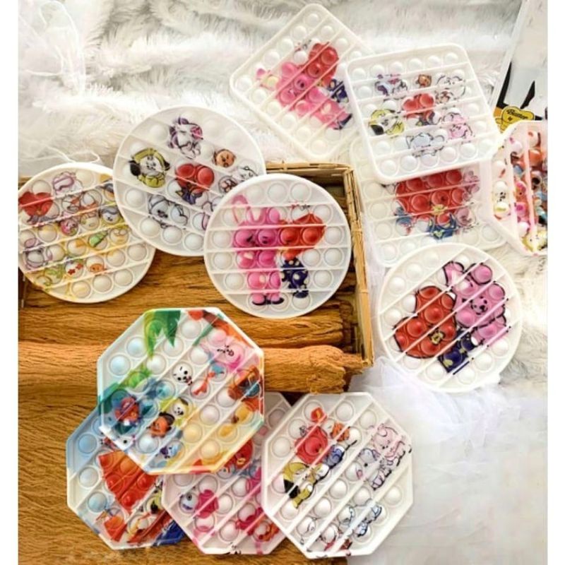 [BISA COD] Pop it BT21 pop it karakter pop it k-pop