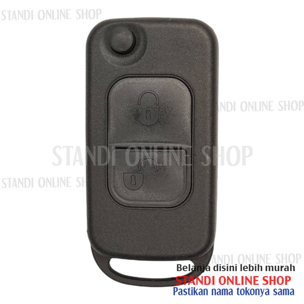 Cassing Flipkey Kunci Lipat Rumah Kunci Key Mercedes Benz 2T Logo HU39