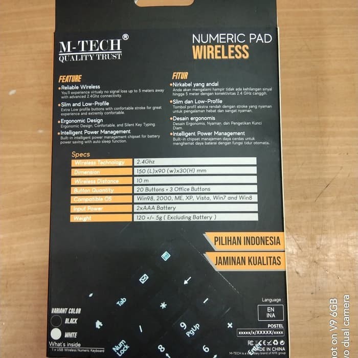 M-Tech Numeric Keyboard Wireless/Keypad Wireless