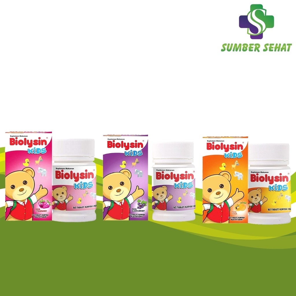 BIOLYSIN KIDS TABLET BOTOL 30 TABLET