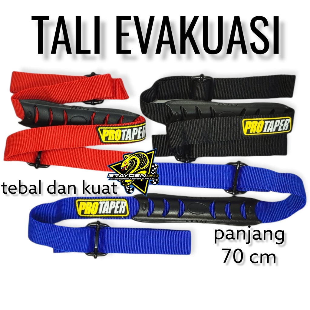 TALI WEBBING EVAKUASI MOTOCROSS /strap protaper/ktm klx crf wr husqy/trail bebek gtx/tril enduro/supermoto/vintage/classic/atv/straper depan tarik