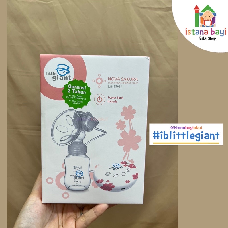 Little Giant Nova Electrical Breast Pump Sakura Edition FREE POWER BANK - Pompa Asi Elektrik