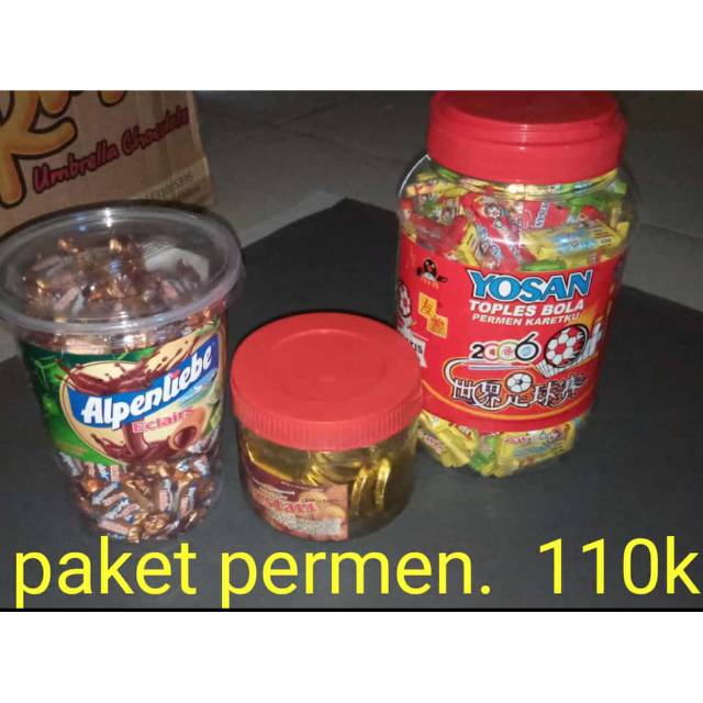 

Paket permen 3 toples