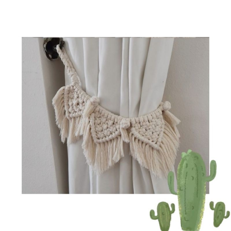 Tali Gorden Macrame Segitiga Murah Cantik Unik Estetik