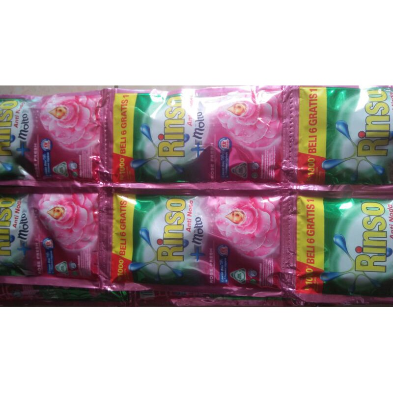 

rinso sachet 40ml BELI 6 GRATIS 1