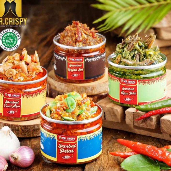

Terbaik Sambal Cumi Asin/Pete/Bajak Ebi/Teri Medan Sambel Mr.Crispy