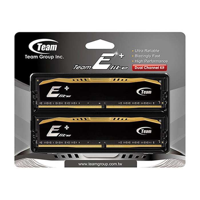 Team Elite Plus DDR3 PC12800 1600Mhz Dual Channel 8GB (2X4GB)