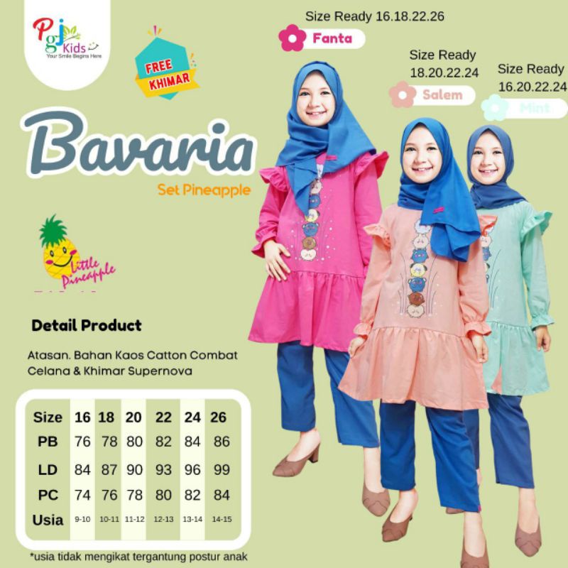 BAVARIA set remaja by pgj kids