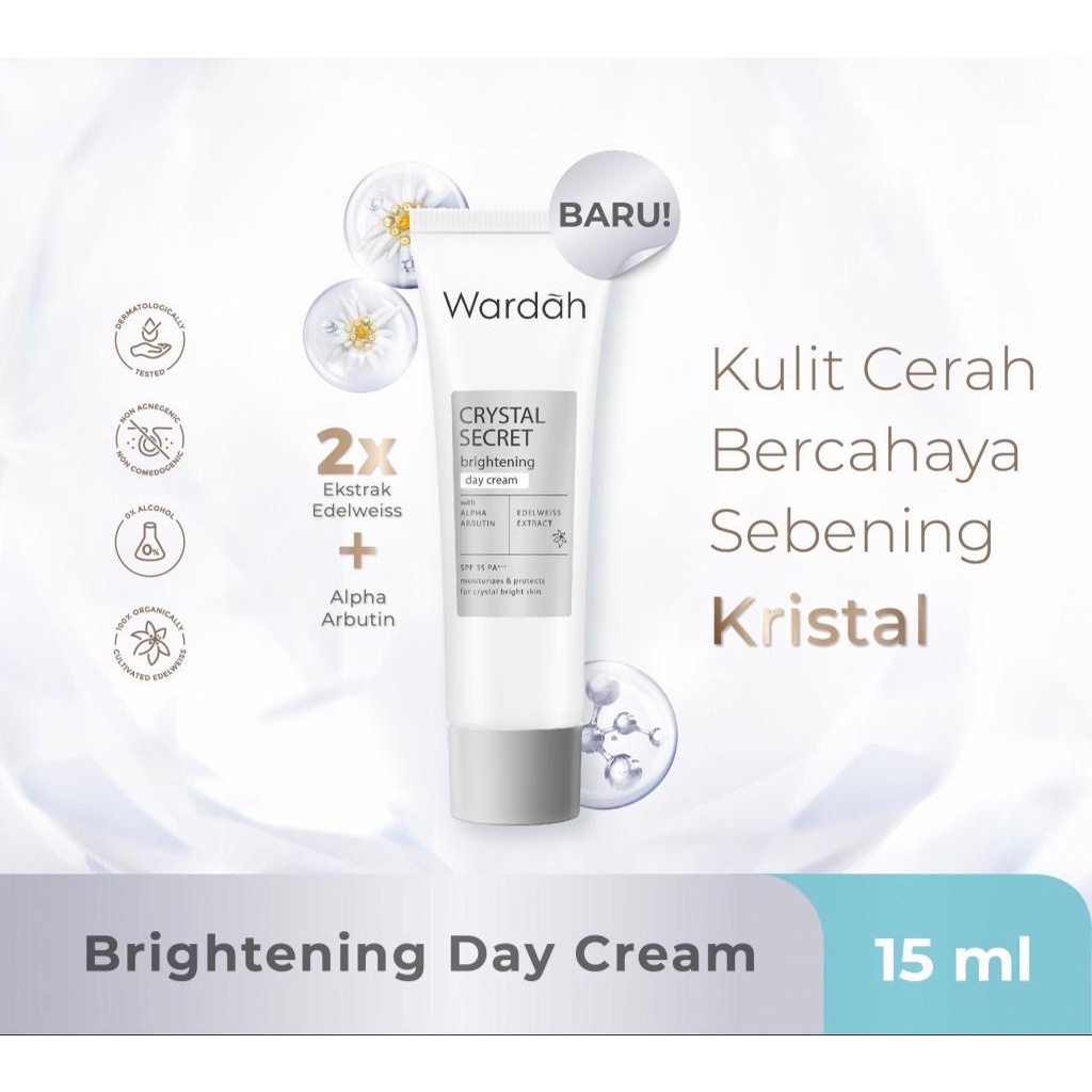 Wardah Crystal Secret Day Cream Tube 15ml