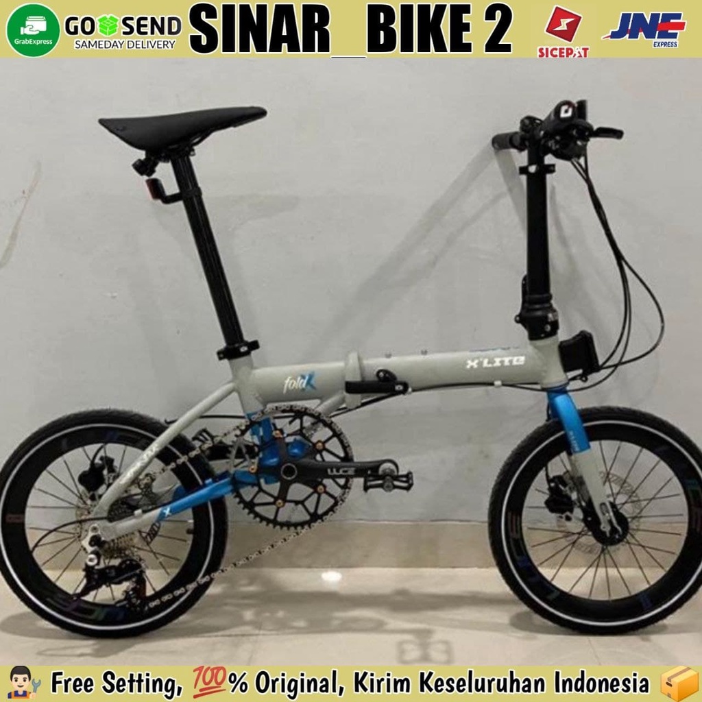 Sepeda Lipat 16 Inch ELEMENT FOLDX XLITE 11 Speed Folding Bike Fold X