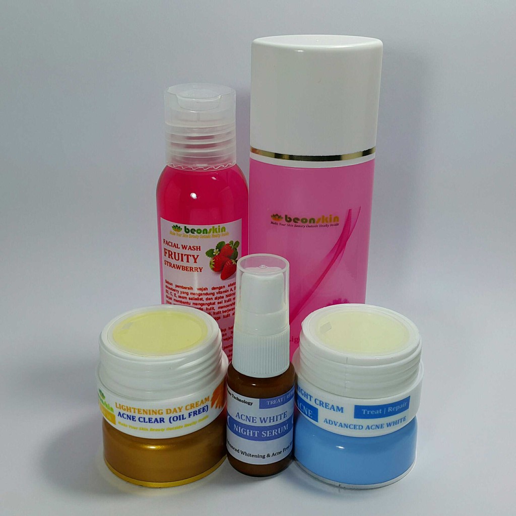 BEONSKIN PAKET ACNE WHITE ADVANCED + SERUM ACNE WHITE