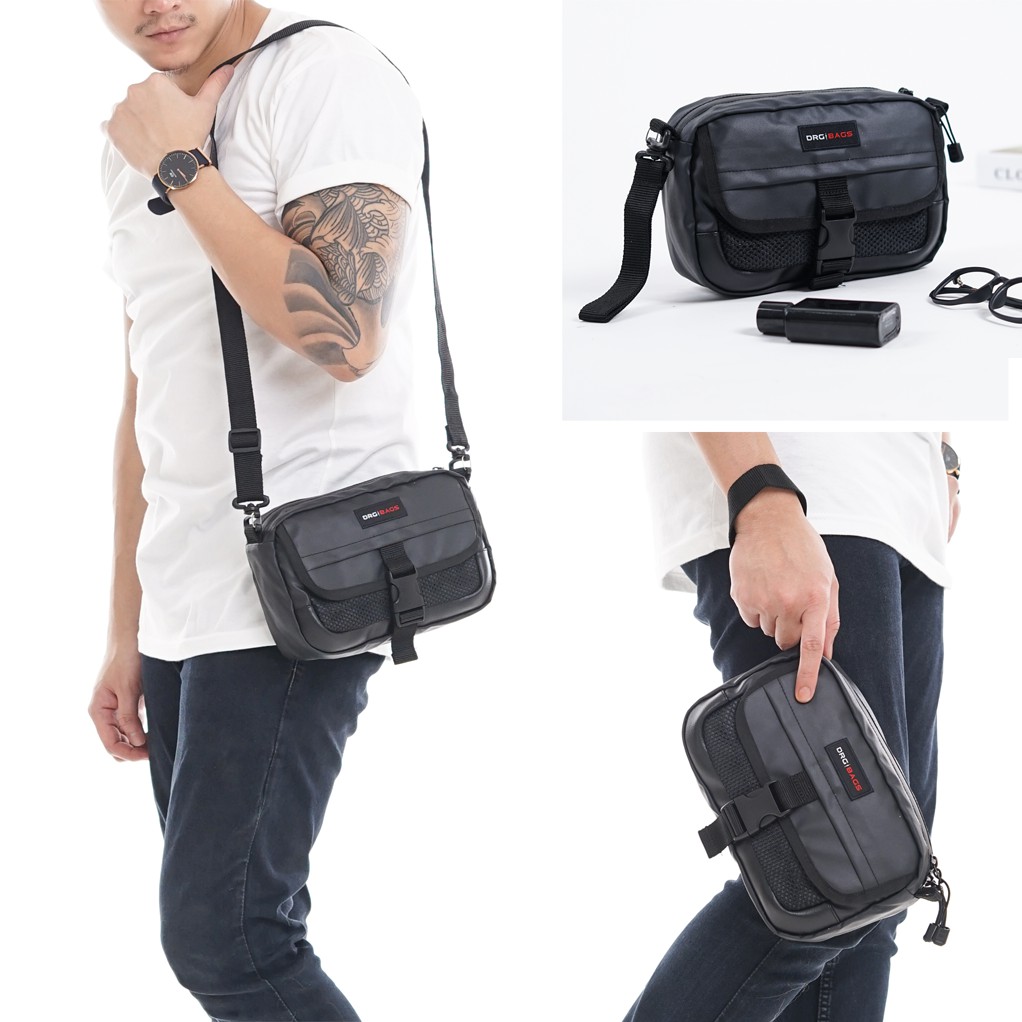 Tas Tangan DOPP KIT DRG Hand Bag WATERPROOF Pouch Clutch Selempang Slempang Sling Murah Branded ORI