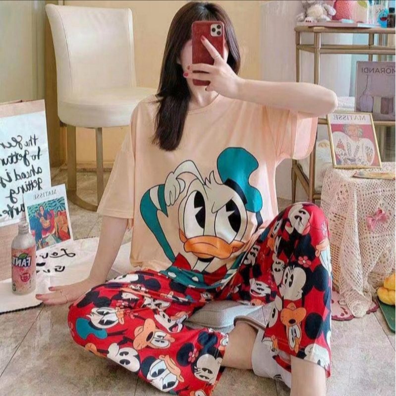 WM / piyama cp murah / piyama cp import / piyama import / piyama wanita / piyama cewek / piyama cp-Mickey minnie