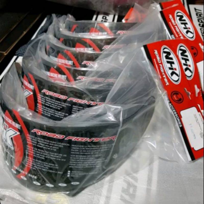 Kaca helm flat visor NHK terminator N1200 X-151 RX 805 Zeus 806 clear n smoke original