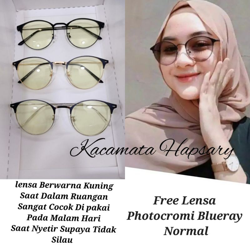 [ KODE 1920 ] Kacamata Photocromic | Kacamata Blueray Anti Radiasi ( NORMAL )