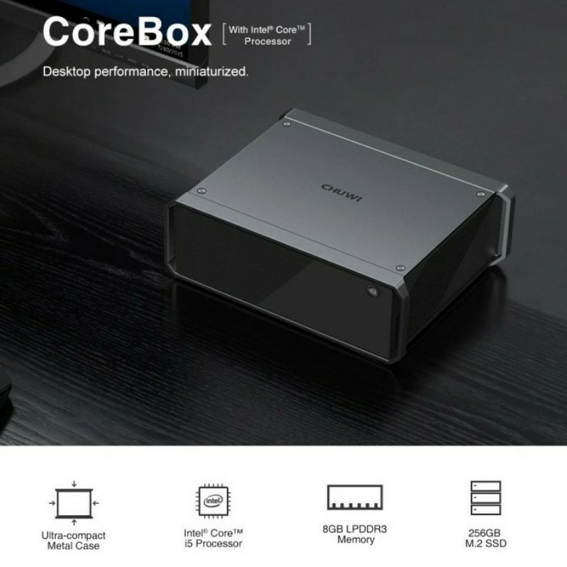 Mini PC C h u w i CoreBox Intel i5 5257U 8/256GB SSD 4K 2xHDMI Windows 10