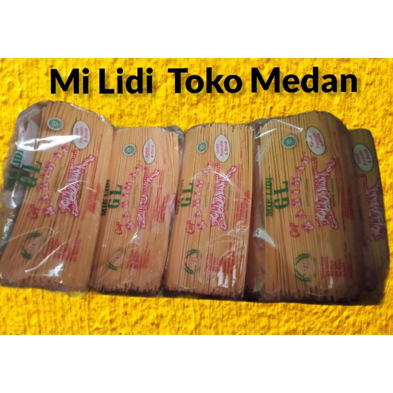 

♥️ TOKO MEDAN ♥️ MIE LIDI KUNING GL CAP HARIMAU / 1kg