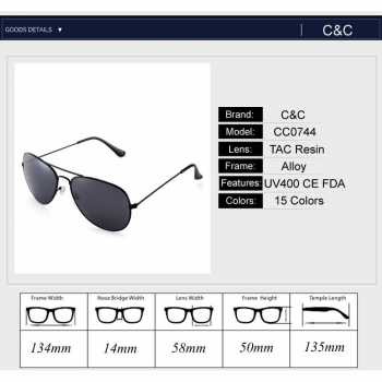 TG-EA052 PRO ACME KACAMATA AVIATOR PRIA MIRROR - CC0744