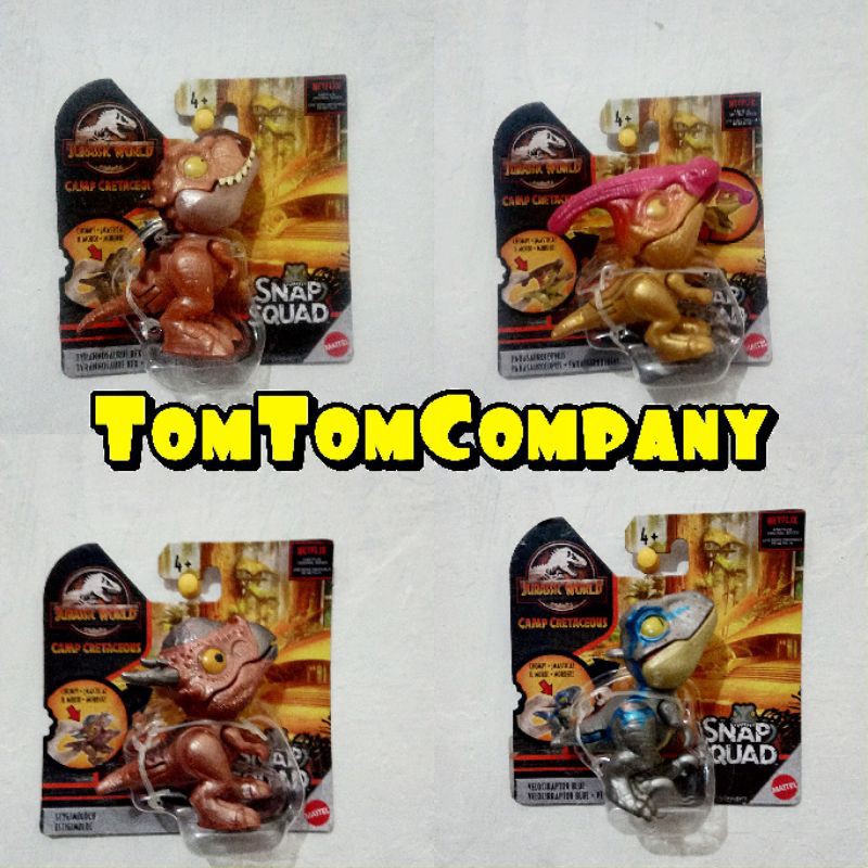 1set jurassic snap squad wave 7 terbaru warna metalic