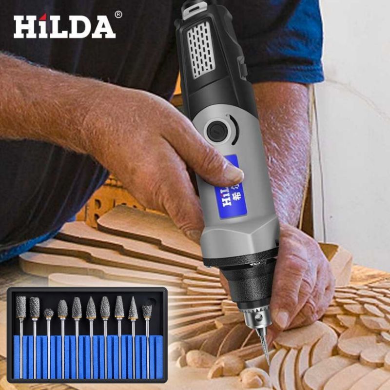 Mesin Bor Ukir Besi Kayu Engraver Tuner Mini Grinder Drill 400W - MD400