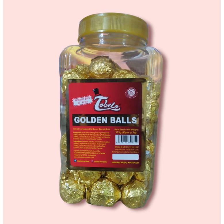 

Cokelat Tobelo Golden Balls/315gram isi 45pcs