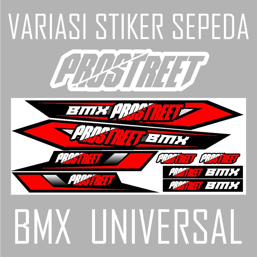 STIKER SEPEDA BMX PROSTREET EMBLEM SEPEDA BMX - STRIPING DECAL SEPEDA - UNIVERSAL 01