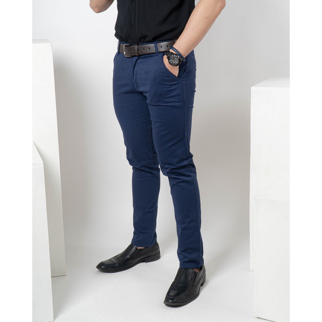 Ribsgold Celana Chino Panjang Pria Long Chinos Pants Cino Strech