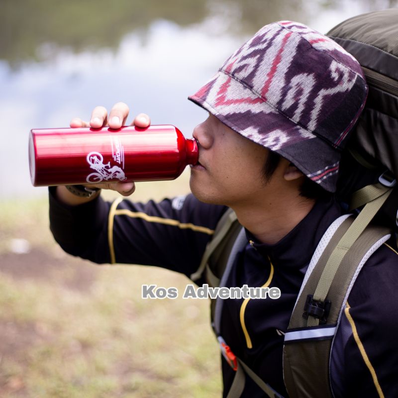 Botol Minum Aluminium 750ml Karabiner / kantong air / Botol air minum 750ml