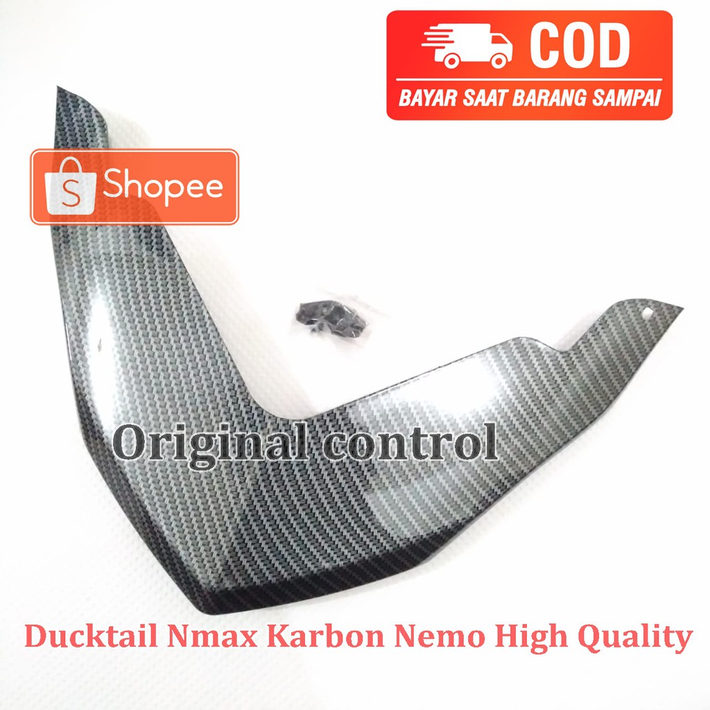 Ducktail Nmax Karbon Nemo High Quality / Ducktail Cover Atas Lampu Belakang Carbon Nemo Nmax