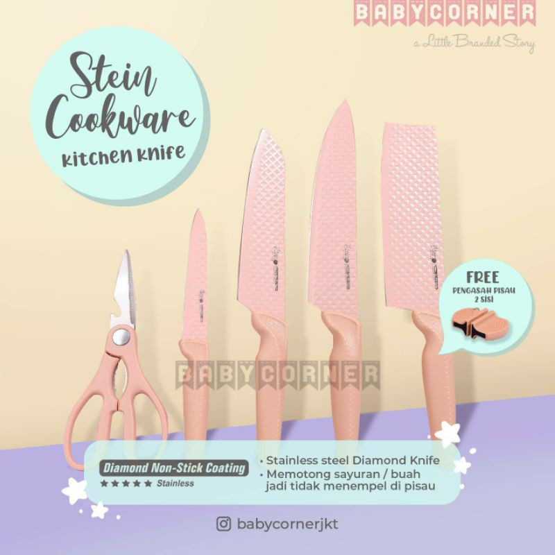 Steincookware Diamond Knife Set Pisau dapur Stein