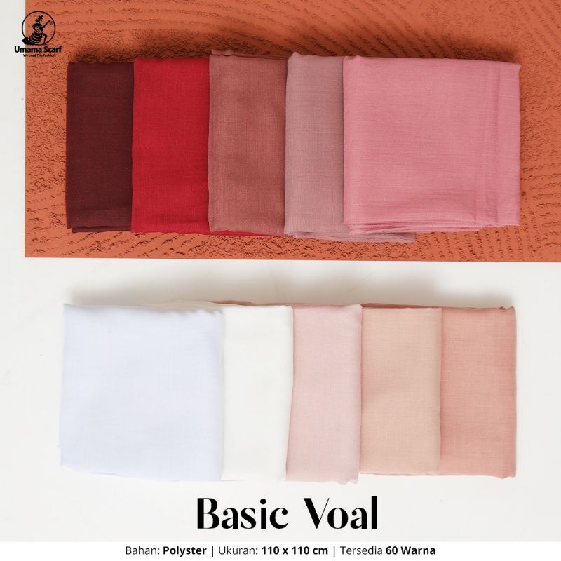 Basic voal / daily plain ori umama scarf