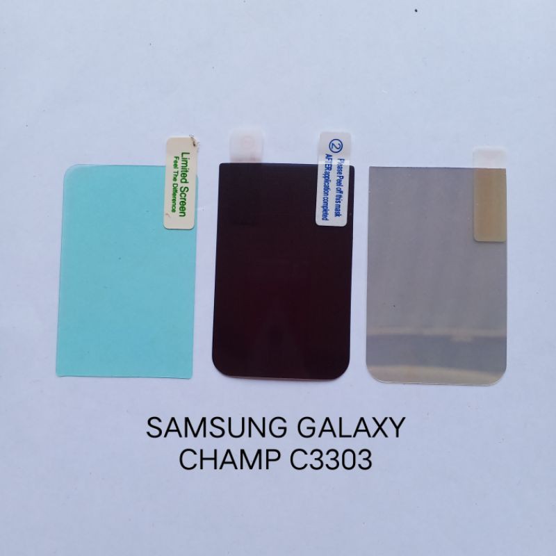 Anti gores Samsung Galaxy Champ C3303 . Champ Deluxe C3312 . Core 2 G355 G355H Screen guard