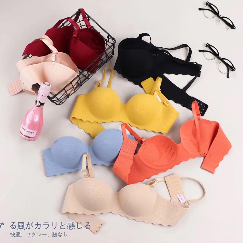 GO! BR651 BRA Seamless Push Up Pengait Pakaian Dalam BH Wanita Bralette Bahan Lembut