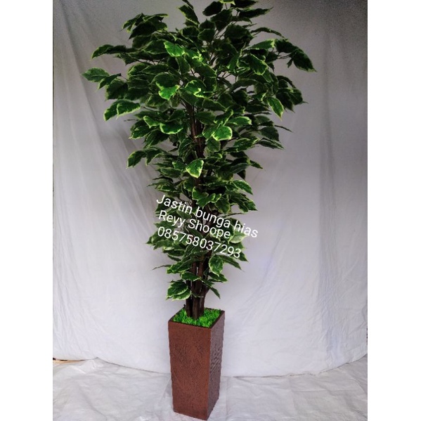 pohon hias tinggi 170cm pohon plastik bunga plastik bunga hias simfu