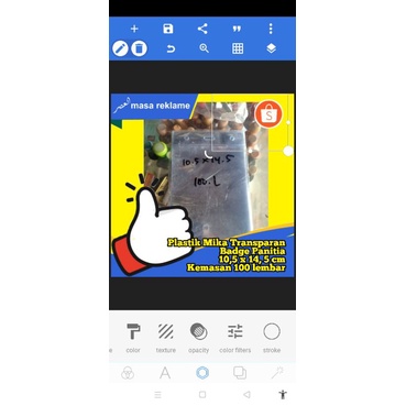 

Mika kemasan 100 lembar badge panitia