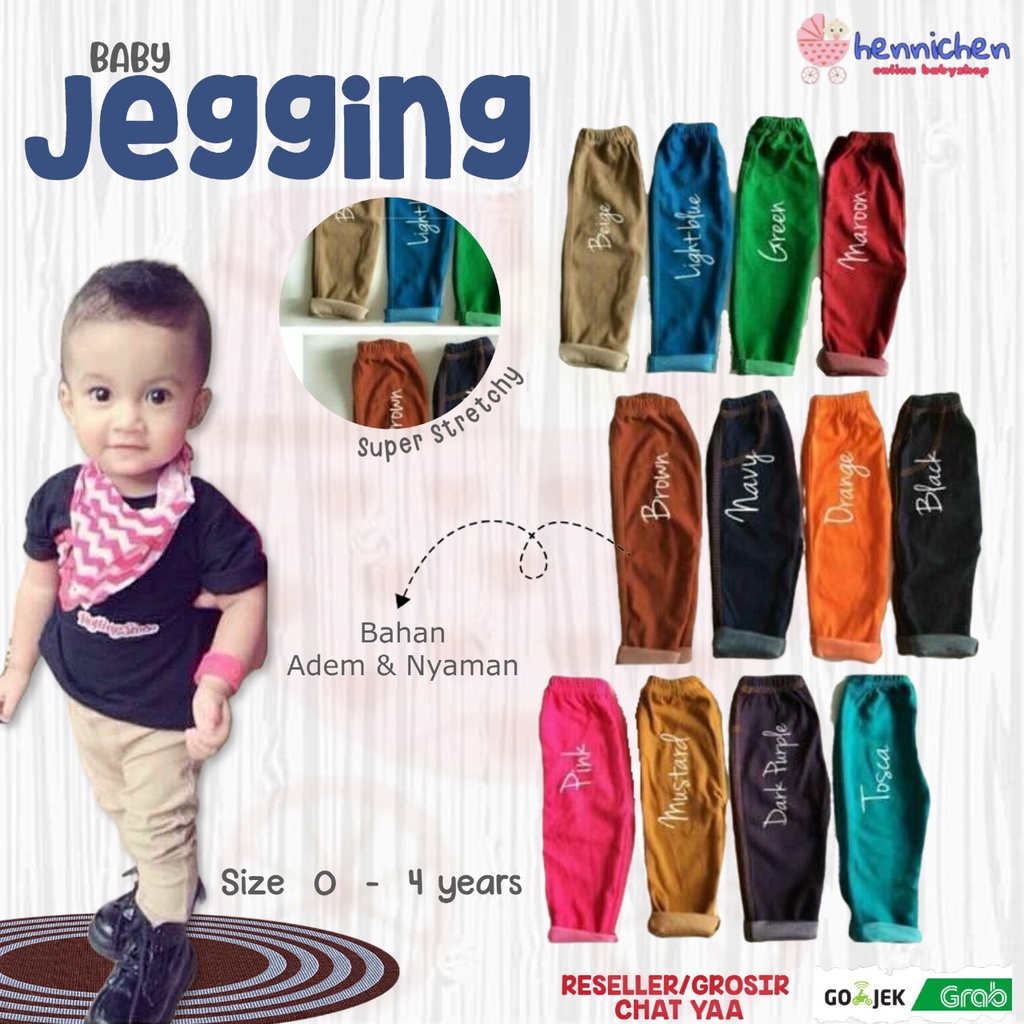 Jegging Celana Panjang  Legging anak legging bayi Size 1 Size 2 Size 3 ( 0-4 Tahun )