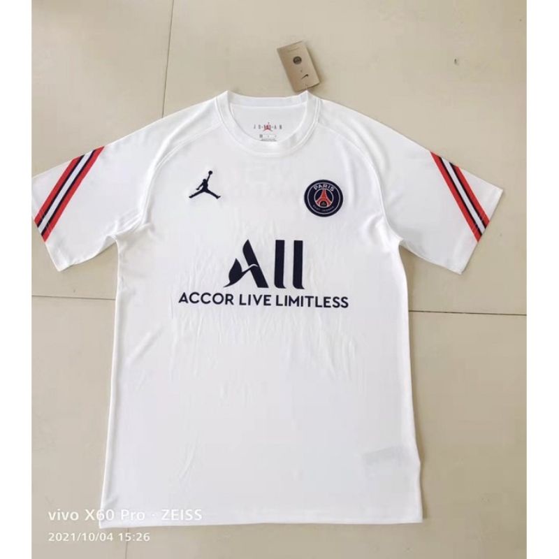 JERSEY BOLA PSG TRAINING PUTIH 2021/2022 GRADE ORI