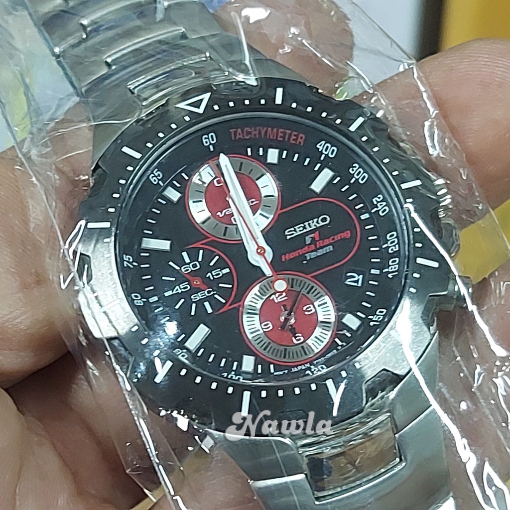 Seiko Quartz F1 Honda Racing Chronograph - Jam Tangan Pria SND785 SND787