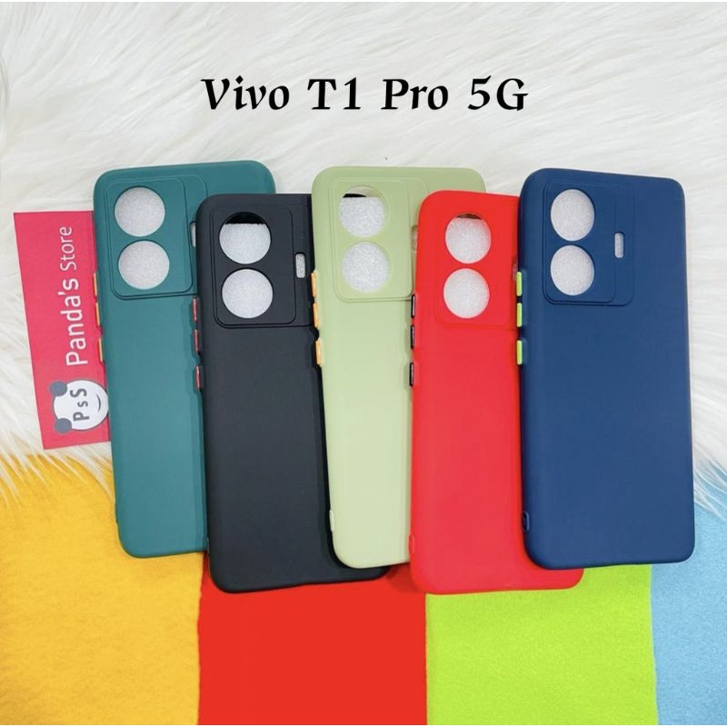 Case Vivo T1 Pro 5G Babycase + Pelindung Kamera, Makaron Full Color (PsS)