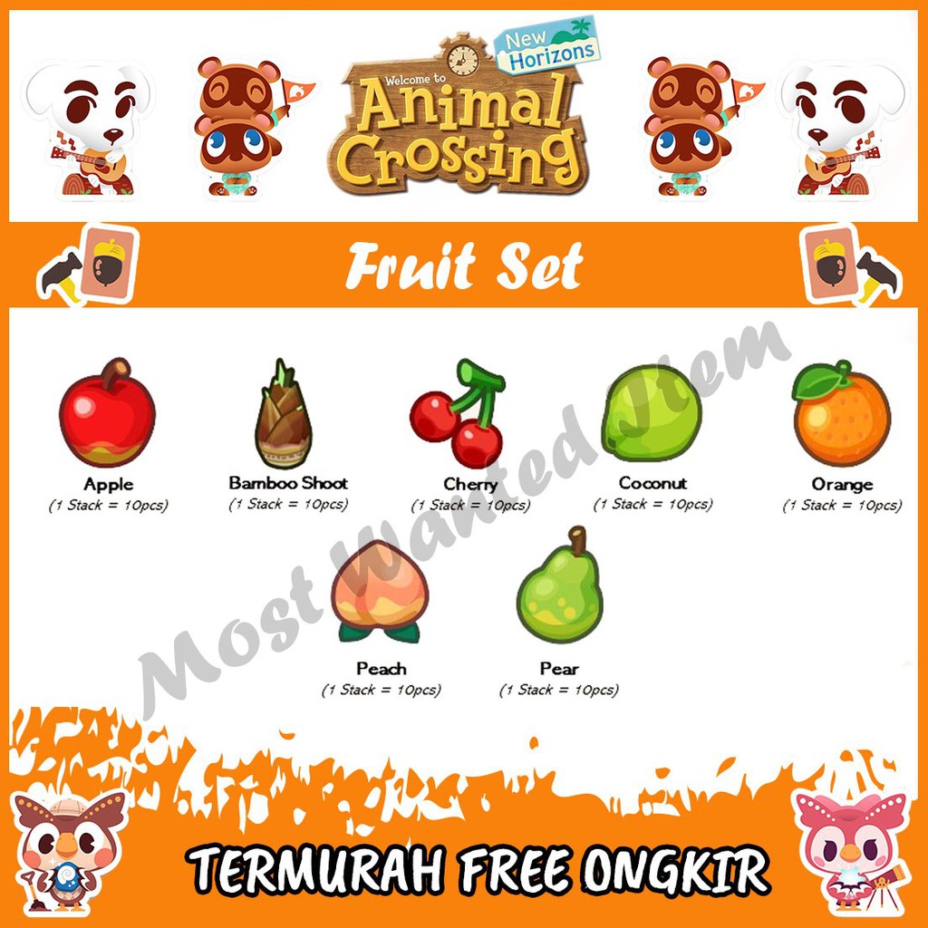 Jual Fruit Buah Animal Crossing New Horizons ACNH Pohon Apple Cherry