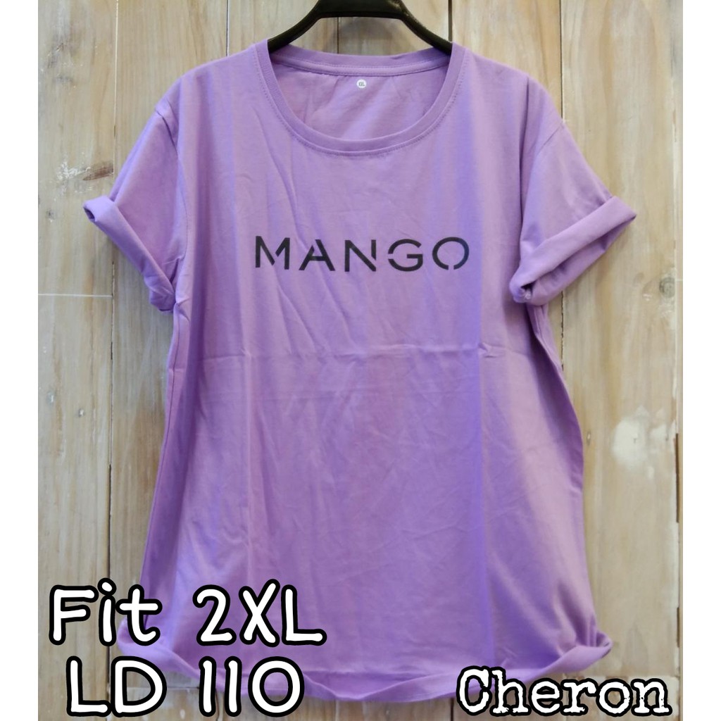 CHERON 20771 - Kaos Distro Wanita Fit XXL LD 110 Baju Atasan Oblong Cewek Jumbo 2XL Big Size Bigsize