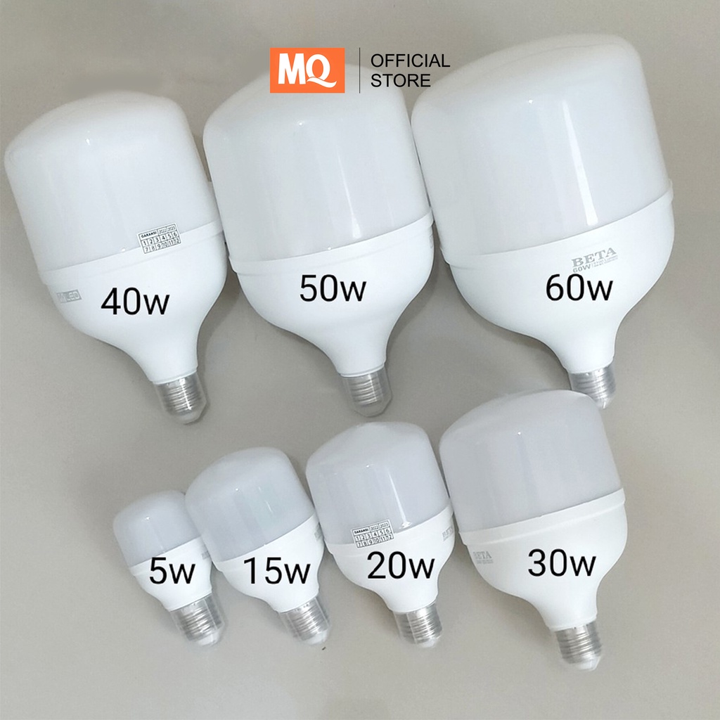 MQ Lampu LED BETA Cahaya Putih bohlam Bergaransi 1 Tahun  30  60 WATT  15 watt