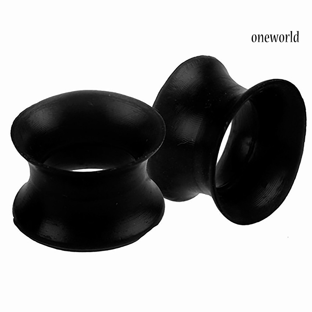 OW@ Ear Expander Fashion Body Piercing Jewelry Silicone Men and Women Ear Tunnels Gauges for Birthday Party